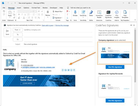 change microsoft office email signature.